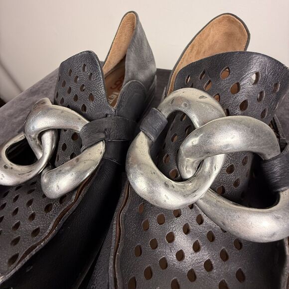 AS 98 Italian Leather Chain Loafers EU 41 - Picture 13 of 14